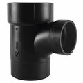 Charlotte Pipe And Foundry Charlotte Pipe  Schedule 40 2 in. Spigot x 1.5 in. Dia. Hub ABS Sanitary Street Tee, Black 48833